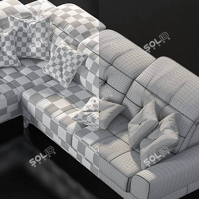 LeComfort Anastasia Sofa: Stylish, Comfortable & Quality 3D model image 2
