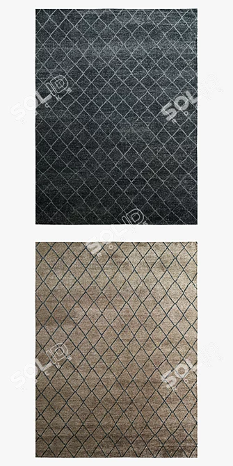 Restoration Hardware Diamond Rugs 3D model image 2