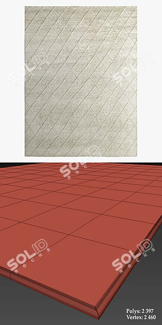 Restoration Hardware Diamond Rugs 3D model image 3