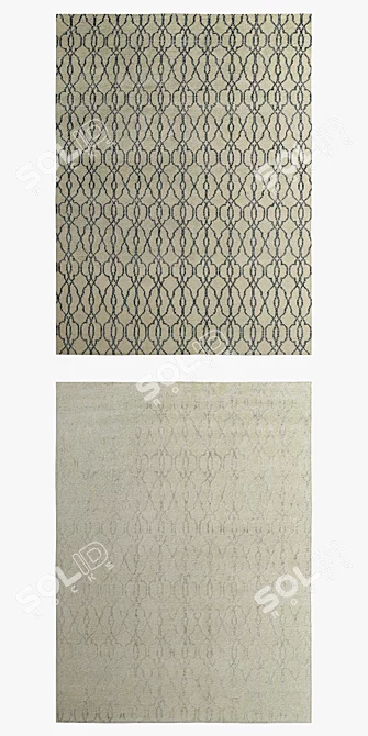 Restoration Hardware Orleans Rug Collection 3D model image 2