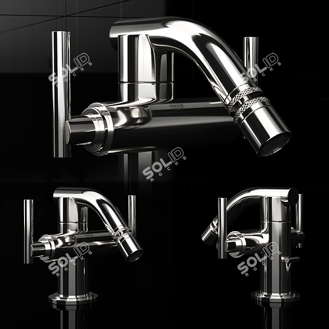 Elegant Grohe Atrio Bidet Mixer 3D model image 1