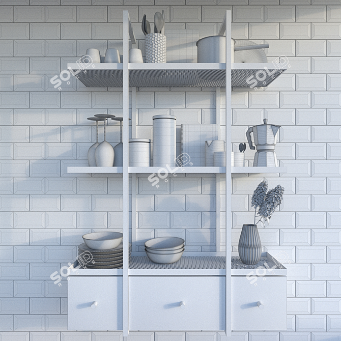 Chic Kitchen Essentials 3D model image 3