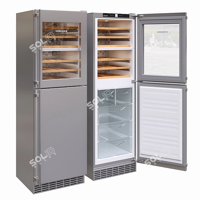 Liebherr WF 1061 - Efficient and Stylish Refrigerator 3D model image 2