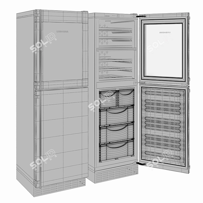 Liebherr WF 1061 - Efficient and Stylish Refrigerator 3D model image 3