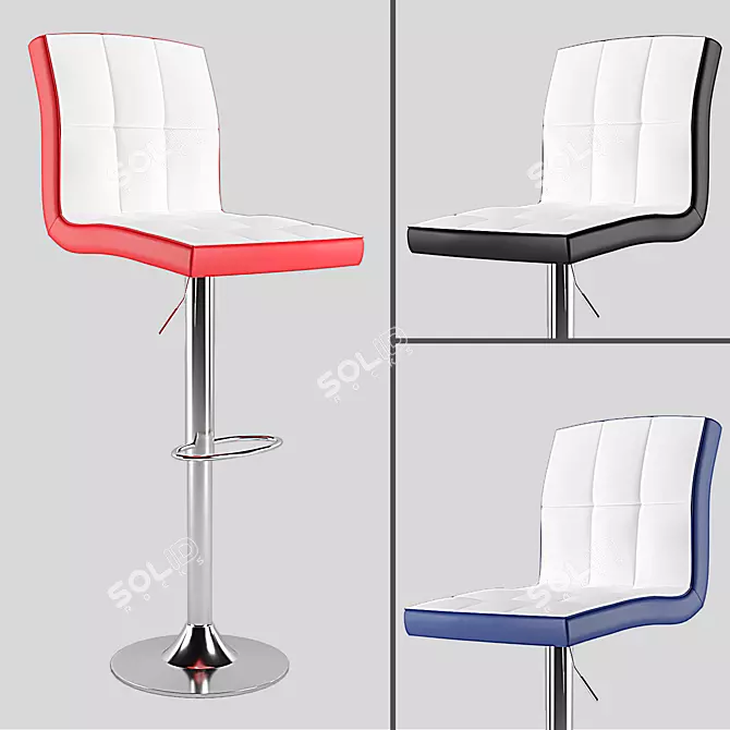 SIVAN Lot de 2: Bar Chairs Set 3D model image 1
