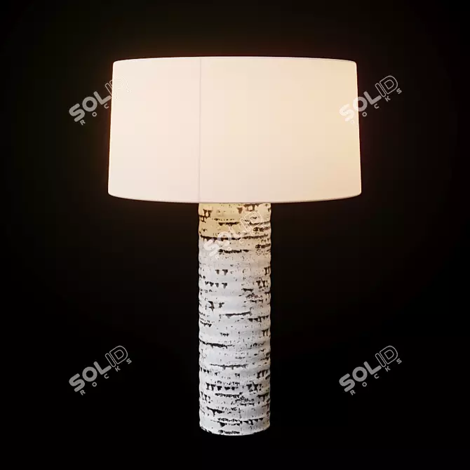 Nico Glass Lamp: Sleek and Elegant Lighting 3D model image 1