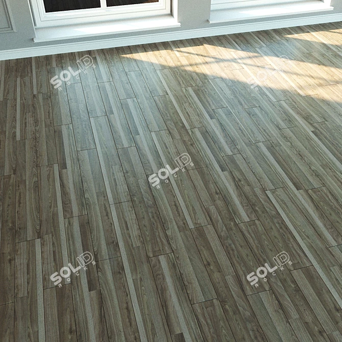 Natural Wood Laminate Flooring 3D model image 2