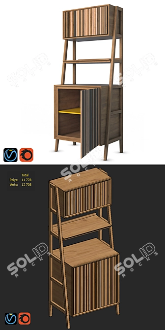 Morelato CODE Sideboard: Stylish and Functional 3D model image 3