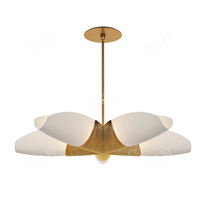 Kelly Wearstler Utopia Gild Chandelier - 5 Light 3D model image 1