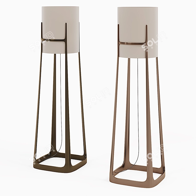 Elegance Illuminated: Beaubien Floor Lamp 3D model image 1