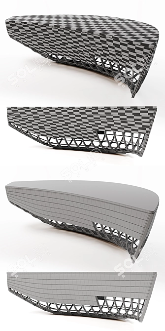 Elegant Boat Table: Perfect for Projects 3D model image 2