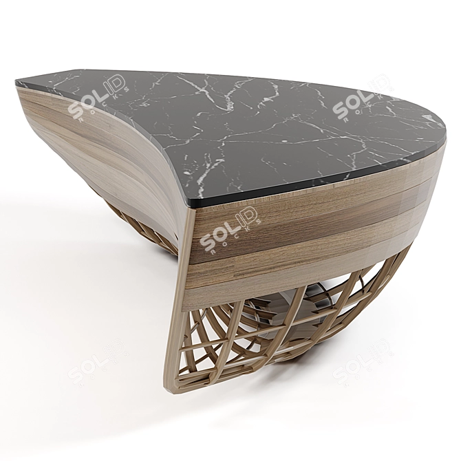 Elegant Boat Table: Perfect for Projects 3D model image 3