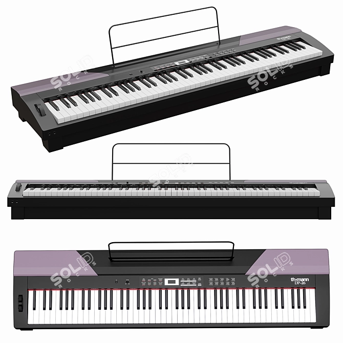 Thomann DP-26 Digital Piano: Modern and Versatile 3D model image 1