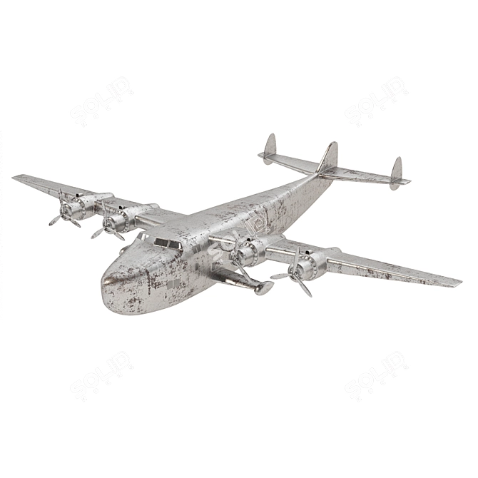 Boeing 314 Clipper Model: Timeless Aviation Elegance 3D model image 1