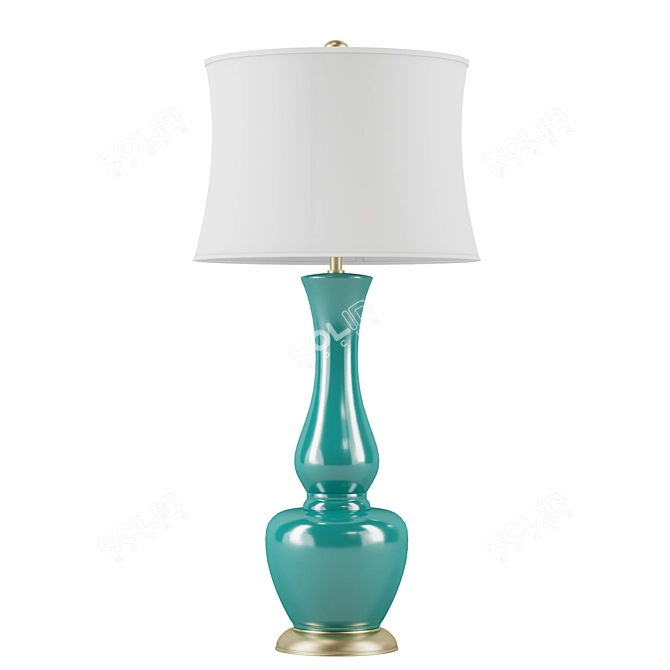 Elegant White Marconi Table Lamp 3D model image 1