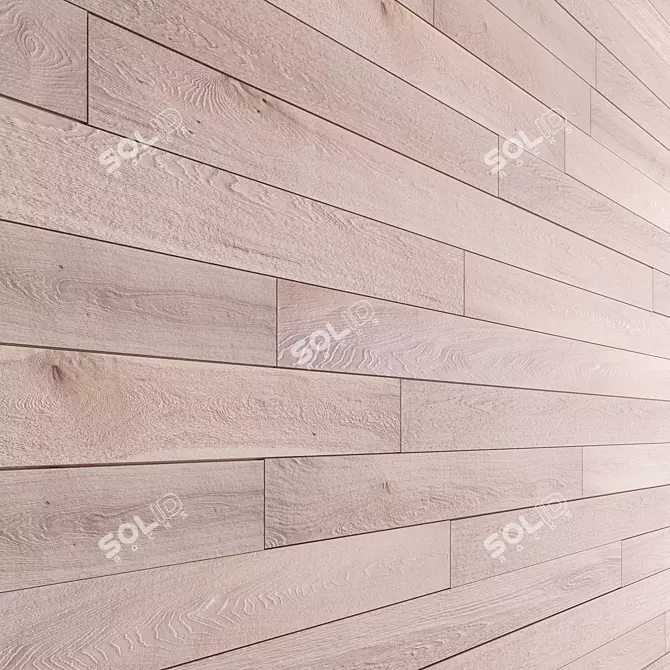 Wooden 3D Panel: Multisub-Object with 12 High-Resolution Textures 3D model image 1