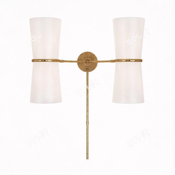 Mid-Century Swing Wall Lamp 3D model image 1