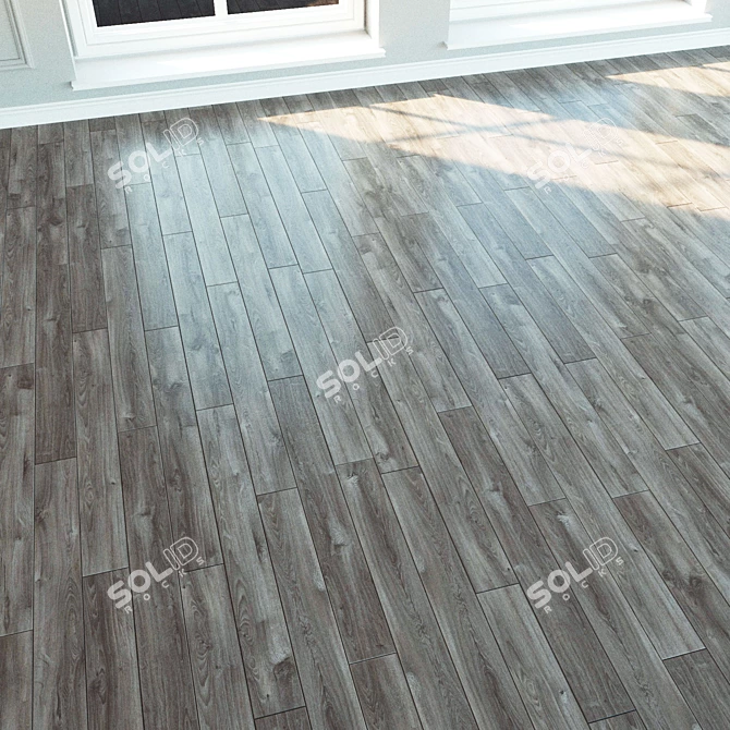 Natural Wood Laminate Flooring 3D model image 2