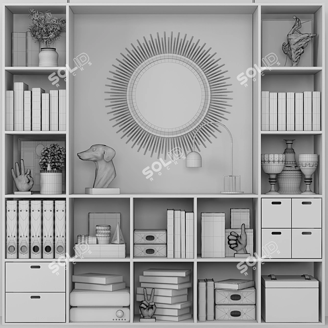 Decorative Wardrobe Collection 3D model image 2