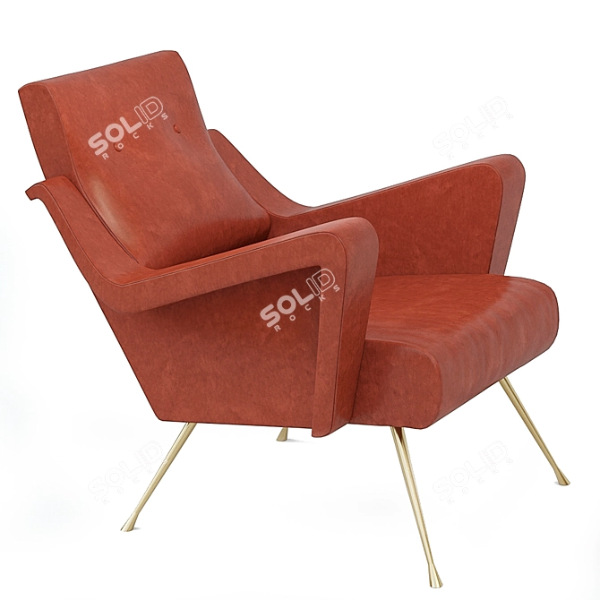 Alec Club Chair: Sleek and Stylish 3D model image 2