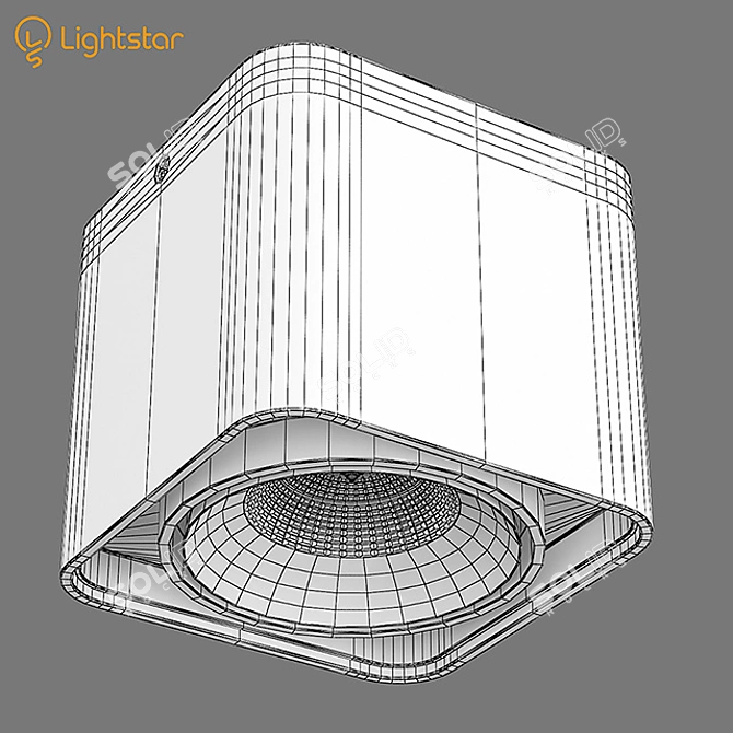 Modern Monocco Light Fixture 3D model image 3