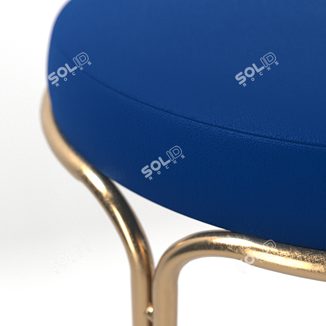 Glam Velvet Bar + Counter Stools 3D model image 3