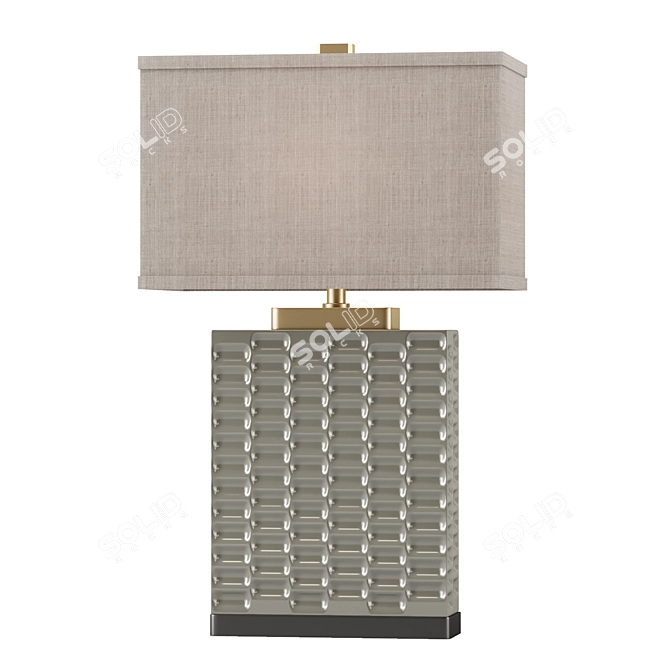 Sage Gray Virelles Table Lamp: The Ultimate Desk Illumination 3D model image 1