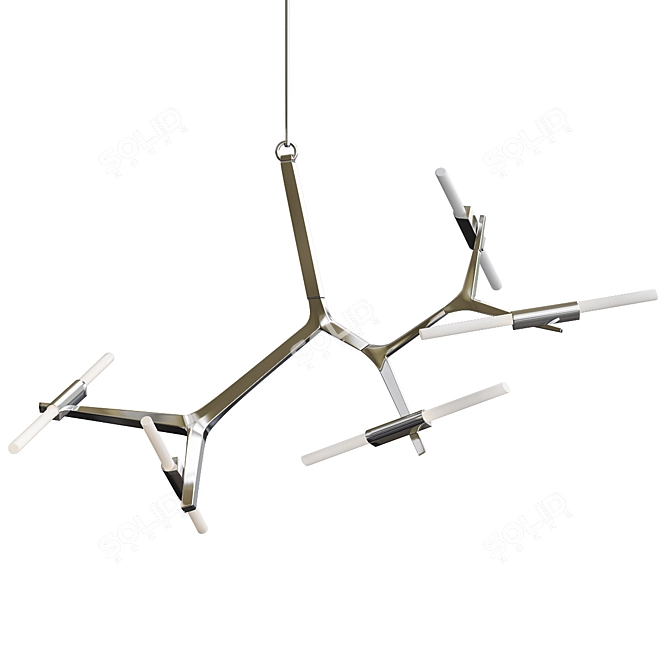 Agnes 10-Light Aluminum Chandelier 3D model image 1