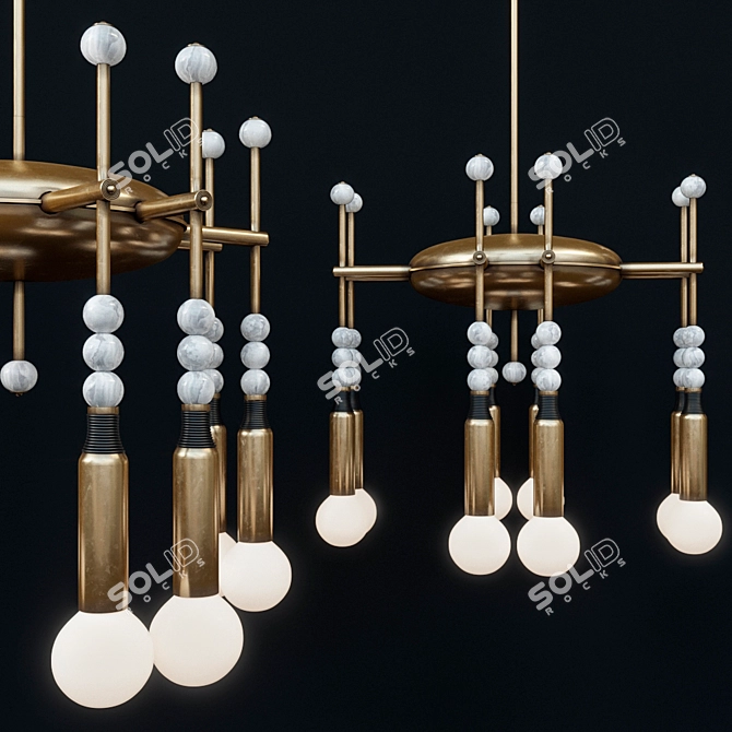 Elegant Talisman Pendant 3D model image 1