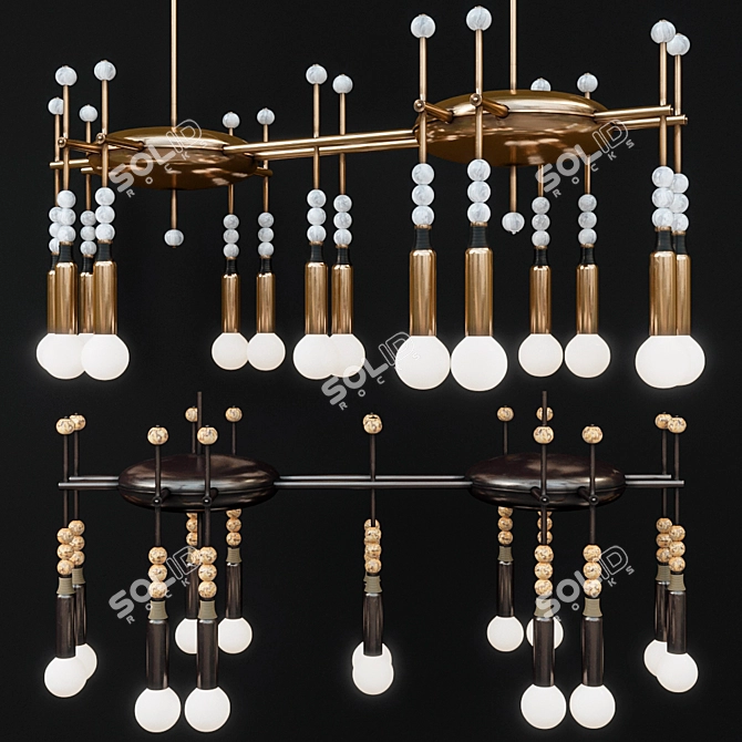 Artful Talisman Pendant: Captivating Design! 3D model image 1