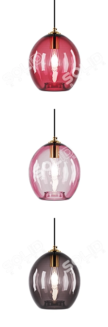 Colorglass Suspension Light - Art. 2059 3D model image 2