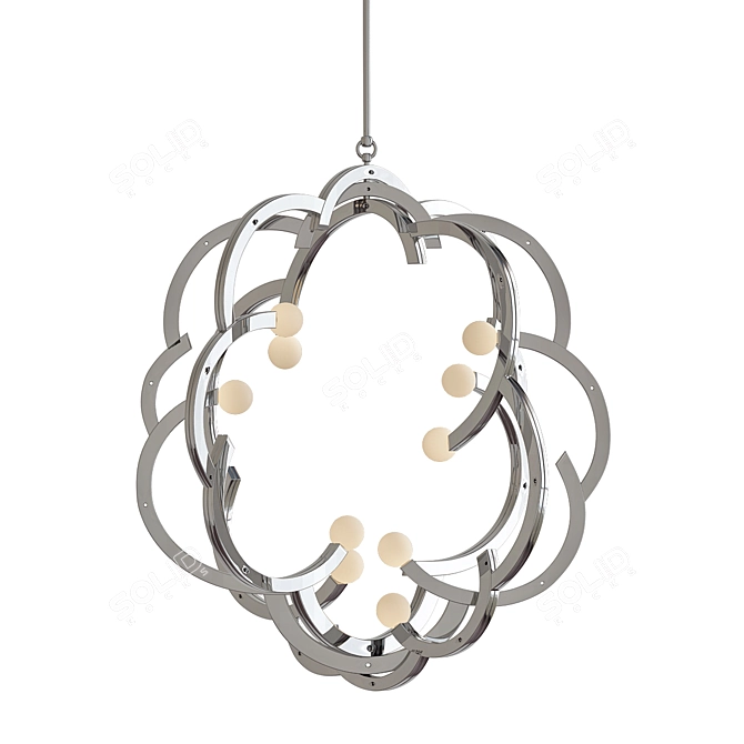 Blow Pendant: Sleek Aluminum Elegance 3D model image 1