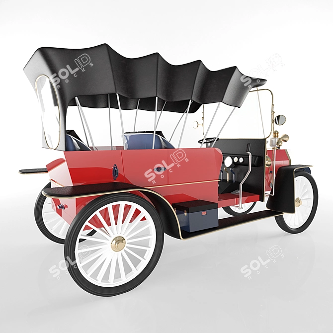 Vintage Classic Car 3D model image 3