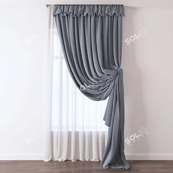 Elegant Drapes for Every Room 3D model image 1