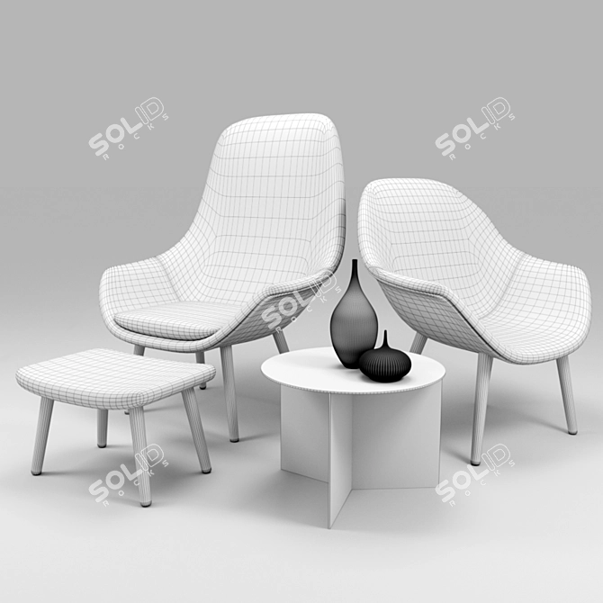 Danish Design: HAY Furniture 3D model image 3