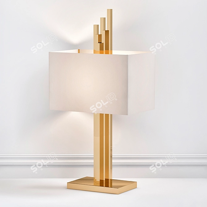 Elegant Caruso Table Lamp 3D model image 1