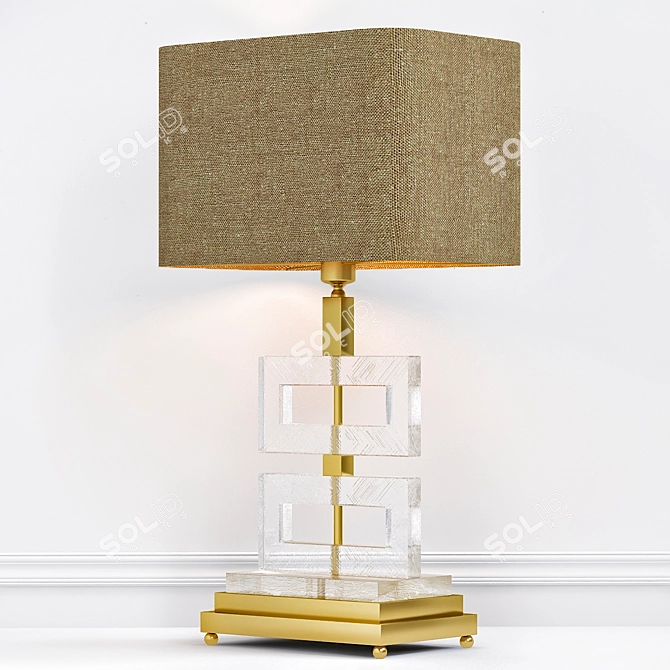 Elegant Umbria Table Lamp 3D model image 1