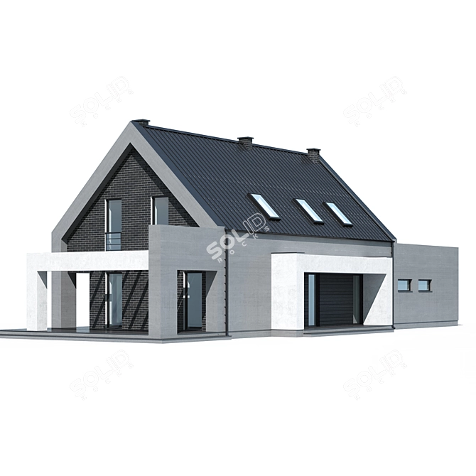 Modern Private Residence V262 3D model image 2