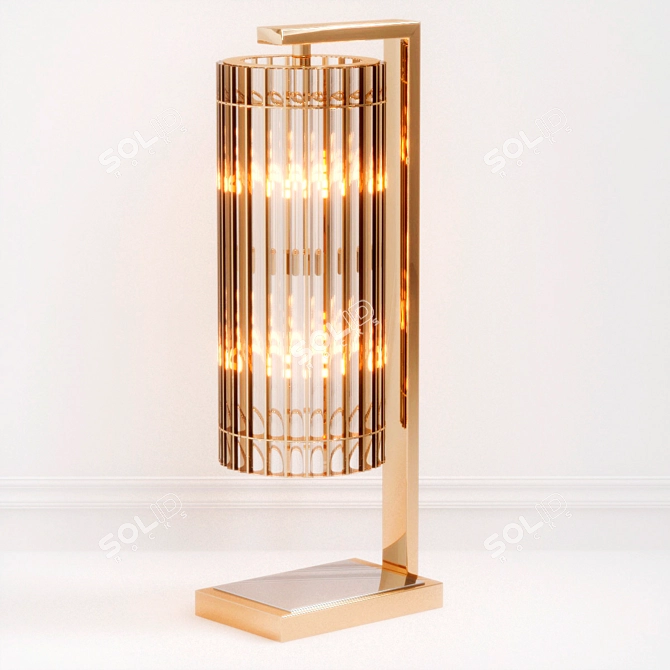 Elegant Pimlico Table Lamp 3D model image 1