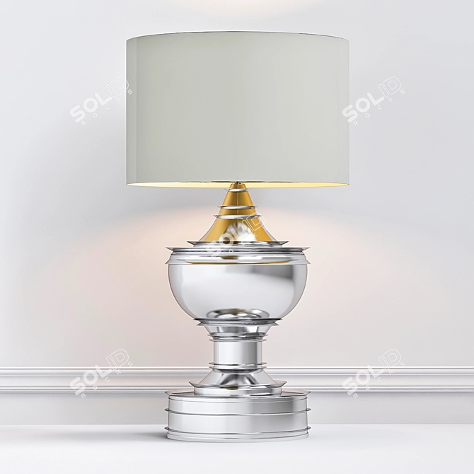 Elegant Silom Table Lamp 3D model image 1