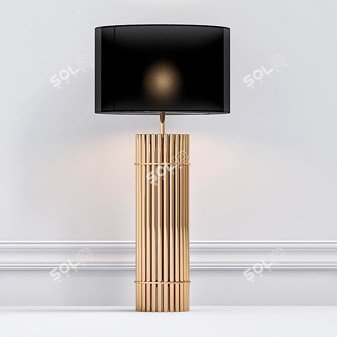 Reef Table Lamp: Elegant Lighting Solution 3D model image 1
