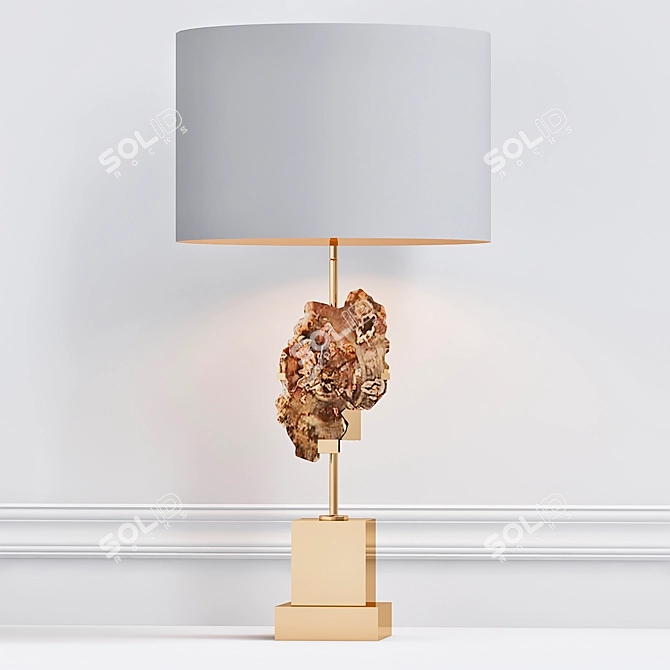 Elegant Divini Table Lamp 3D model image 1