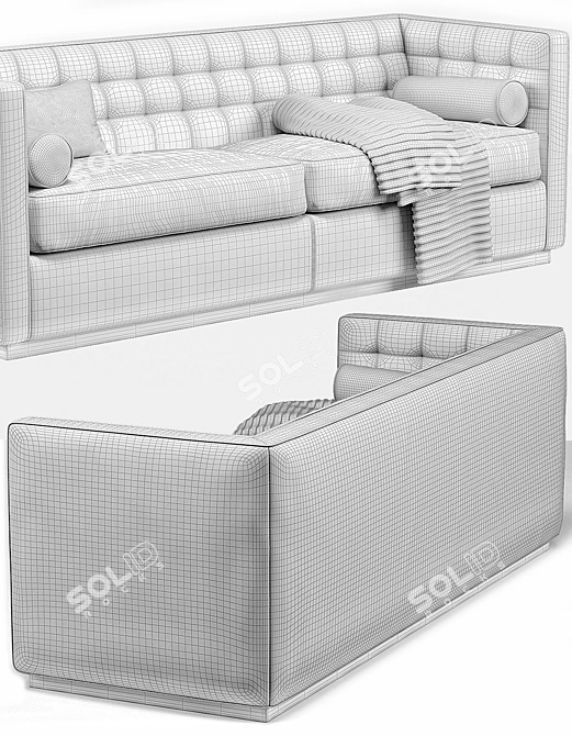 Title: West Elm Rochester Sofa 3D model image 3