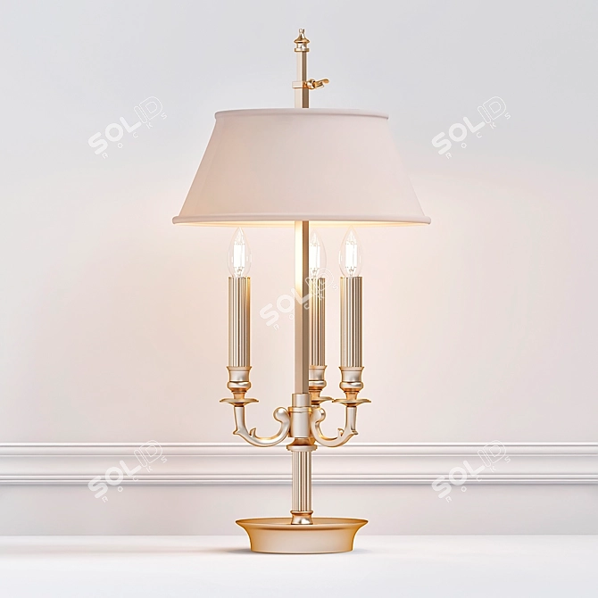 Elegant Deauville Table Lamp 3D model image 1