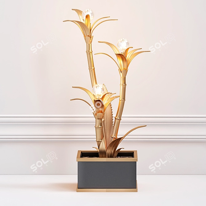 Palm Springs Table Lamp: Elegant Illumination 3D model image 1