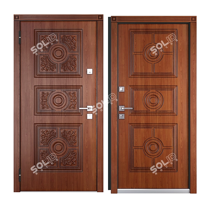 Mastino Trento Metal Entrance Door 3D model image 3