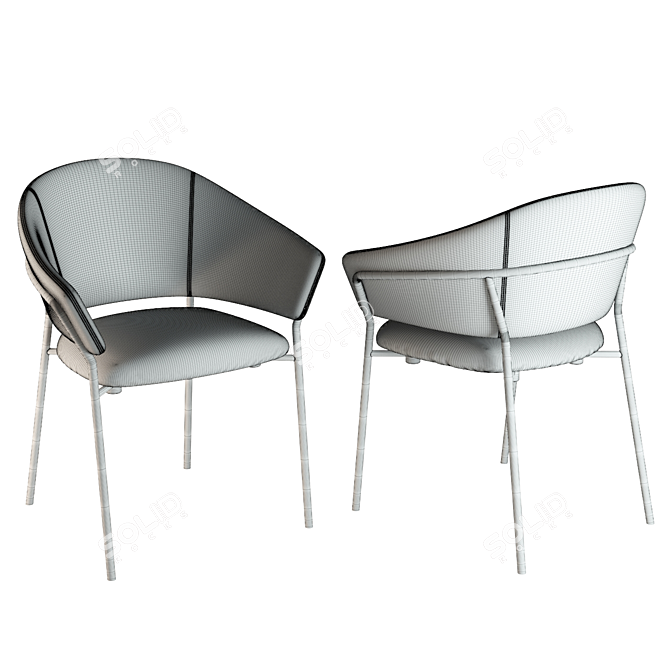 Elegance in Motion: Jazz Armchair 3D model image 2