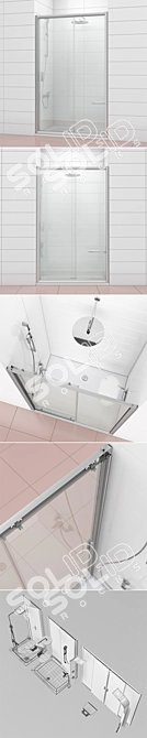 Shower doors Ravak | Blix
 Sleek Sliding Shower Doors 3D model image 3