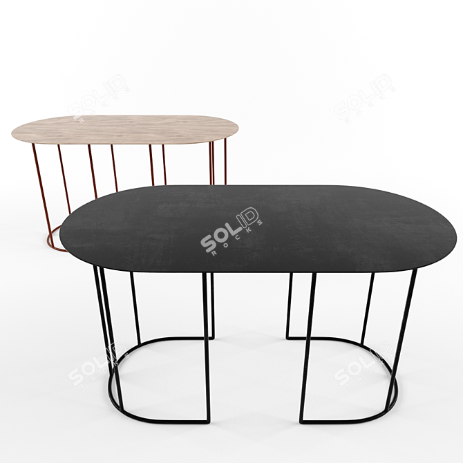 Elegant Gaia Coffee Table 3D model image 1