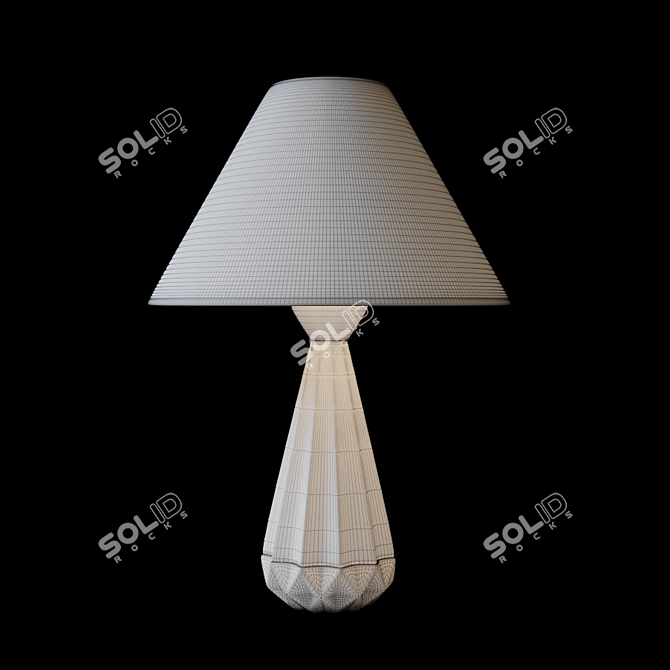 Beige Globo Jeremy Table Lamp 3D model image 3